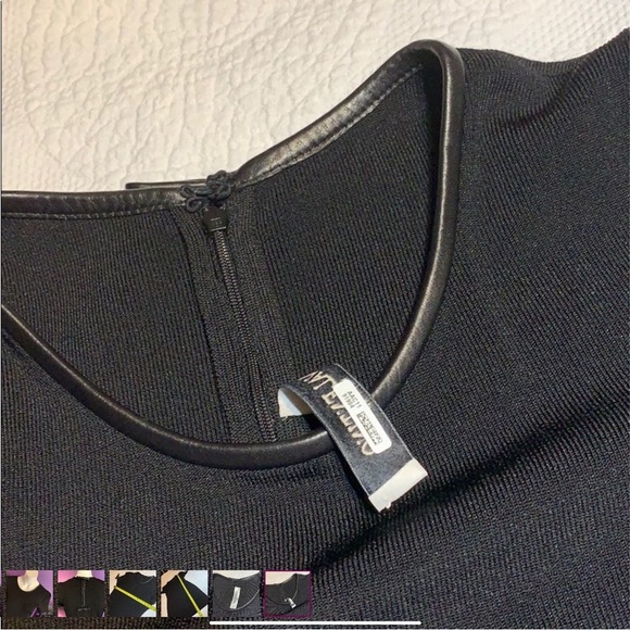 Valentino Black Dress with Leather Bow Trim. Size M - Picture 8 of 8